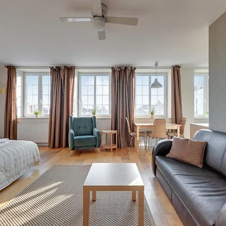 דירה Dom & House - Old Town Targ Rybny - Self Check-in, Parking, River View *